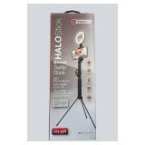 ON AIR Halo Stick Bluetooth Selfie Stick & Tripod with Ring Light – NEW