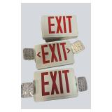 Lot of 6 Emergency Exit Signs & Emergency Lights