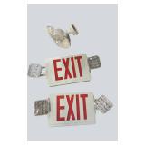 Lot of 6 Emergency Exit Signs & Emergency Lights