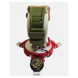 AJ Men’s Luxury Watch Green & Rose Gold Tone Tiger Dial w/ Box – Retail $299