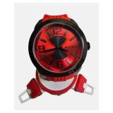 Miykon 48mm Men’s Black & Red Watch “Deadpool Style” Seiko Movement – Retail $229