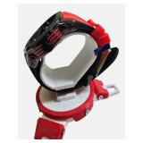 Miykon 48mm Men’s Black & Red Watch “Deadpool Style” Seiko Movement – Retail $229