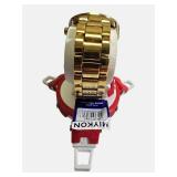 Miykon Men’s 46mm Gold Tone Watch Black Dial Seiko Movement – Retail $219