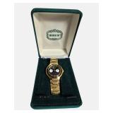 Brut Men’s 38mm Gold Tone Watch Black Dial Seiko Movement – Retail $289