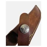 Smith & Wesson Fixed Blade Hunting Knife w/ Leather Sheath – New