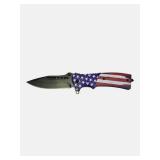 Patriotic American Flag Assisted Opening Pocket Knife – New