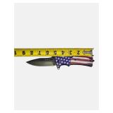 Patriotic American Flag Assisted Opening Pocket Knife – New