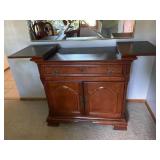 American Heritage Collection Flip Top Server Cabinet 37x19x34 Very Good