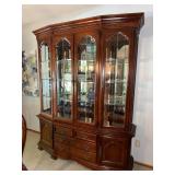 Stanley American Heritage China Hutch Cabinet 66x18x82 Lighted