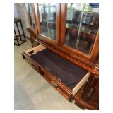 Stanley American Heritage China Hutch Cabinet 66x18x82 Lighted