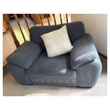 Blue Gray Oversized Upholstered Armchair Lounge Chair 54x40 Good