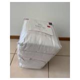 Home Cal-King Flannel Sheet Set 100% Cotton White In Package