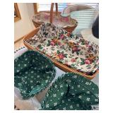 Longaberger Handwoven Basket Set 2 Baskets Liners Protectors 1998