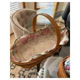 Longaberger Handwoven Basket Set 2 Baskets Liners Protectors 1998