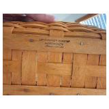 Longaberger Handwoven Basket Set 2 Baskets Liners Protectors 1998