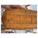 Longaberger Handwoven Basket Set 2 Baskets Liners Protectors 1998