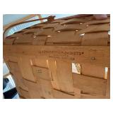 Longaberger Basket Set Divided Serving & Bread Basket w Inserts