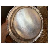 Mixed Vintage China Glass Silverplate Lot Pickard Royal Halsey Tray