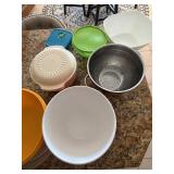 Tupperware Kitchen Bowl Lot w Colander Mixing Serving Storage Set