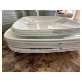 Corelle Vitrelle 21 Pc Square Dinnerware Set Abstract Pattern