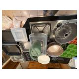 Assorted Bakeware Lot Metal Glass Silicone Pans Dishes Kitchen Set