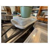 Assorted Bakeware Lot Metal Glass Silicone Pans Dishes Kitchen Set