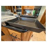 Assorted Bakeware Lot Metal Glass Silicone Pans Dishes Kitchen Set