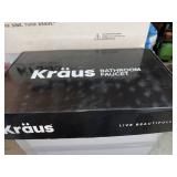 Kraus KGW-1700SN Vessel Glass Waterfall Bathroom Faucet Satin Nickel
