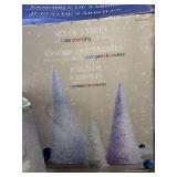 Holiday Decor Set LED Trees & Christmas Water Globe Boxed