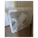18 White Architectural Wall Panels 23.5in Square X Center Decor Lot