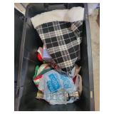Christmas Decor Mixed Lot With Lighted Glitter Trees & Stockings