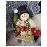 Christmas Decor Mixed Lot With Lighted Glitter Trees & Stockings
