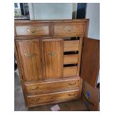 Oak dresser 38 X 18 X 56 in