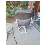 Patio Swivel Rocker Chair & Side Table Set- 2 chairs included