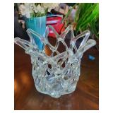 Clear Art Glass Star Bowl