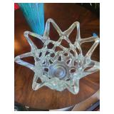 Clear Art Glass Star Bowl