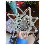 Clear Art Glass Star Bowl
