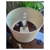 Decorative Blue Geometric Table Lamp With Shade