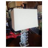 Acrylic Stack Table Lamp With Shade