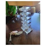 Acrylic Stack Table Lamp With Shade