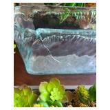 Home Decor Mixed Lot: Tray, Glass Planter, Candles & Dish