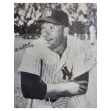 Signed Mickey Mantle Framed Yankees Photo
