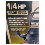 Wayne VIP25 1/4 HP Utility Pump 1800 GPH