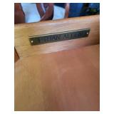 Ethan Allen Round Wood Table With Drawer