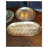 Mixed Lot Silver Serving Pieces & Crystal Bowl