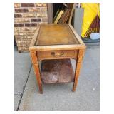 Vintage Mersman Side Table With Drawer & Shelf