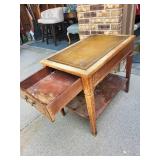 Vintage Mersman Side Table With Drawer & Shelf