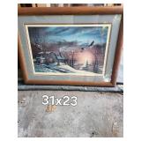 Terry Redlin the Sharing Season Framed Print