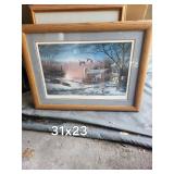 Terry Redlin the Sharing Season II Framed Print 31 X 23