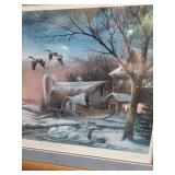 Terry Redlin the Sharing Season II Framed Print 31 X 23